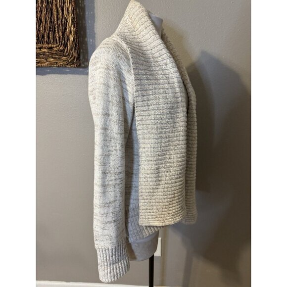 INC Cardigan Sweater Ivory Cream Brown Shimmer XL Extra Large Thick Cotton NEW - Picture 6 of 11